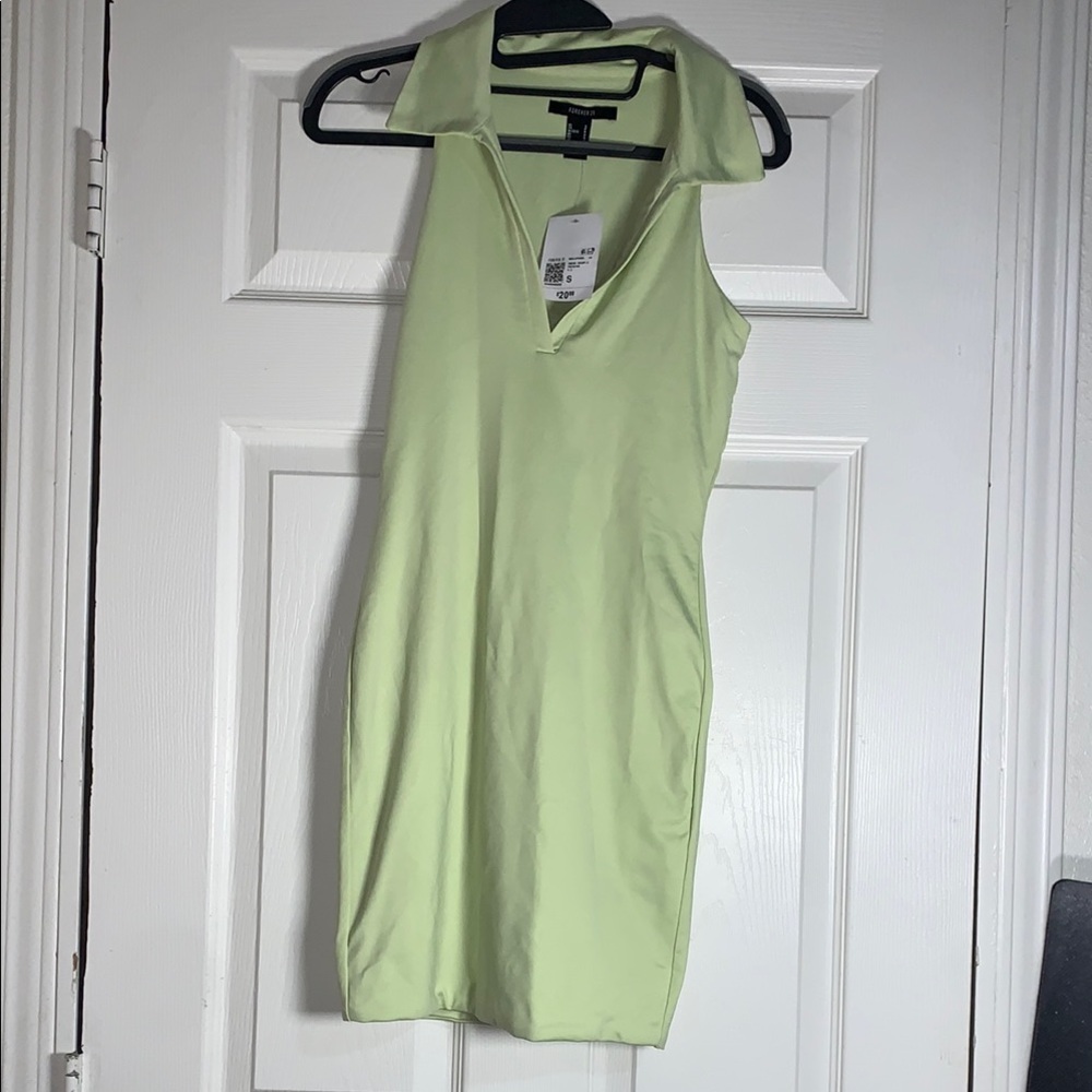 Lime Green Sleeveless Dress